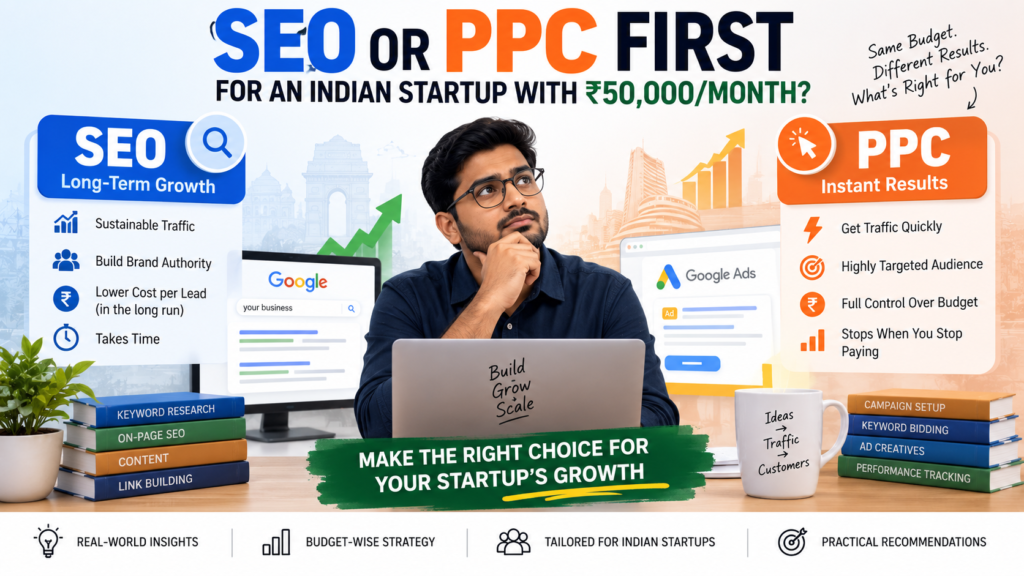 SEO or PPC First for an Indian Startup